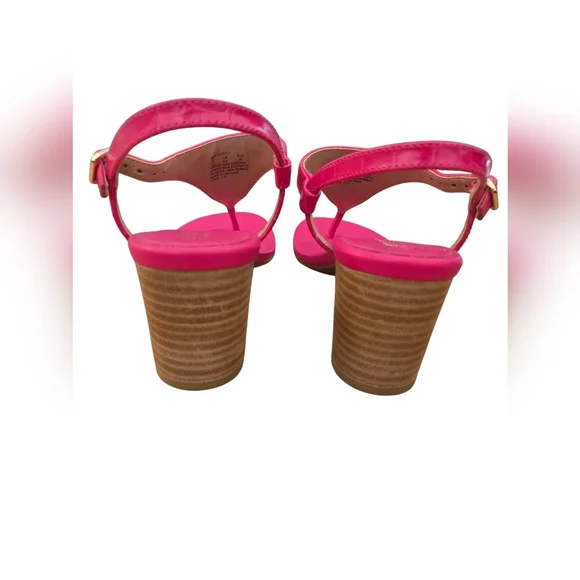 Lauren Ralph Lauren Women’s WESTCOTT II Thong Sandal Ankle Strap Pink NEW Sz 5.5 - Picture 4 of 9